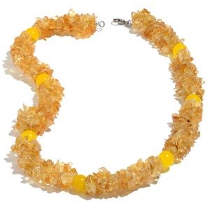 Brazilian Citrine, Yellow Quartzite Necklace